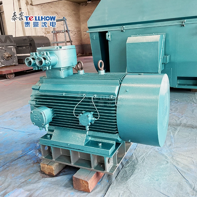 rib cooling high voltage explosion proof motor